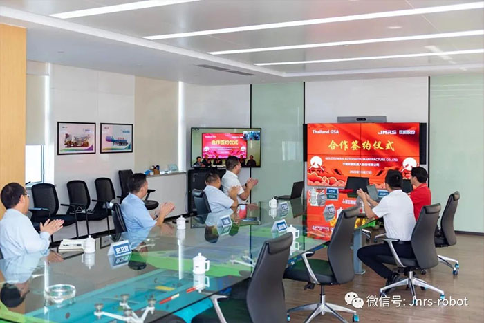 菠菜担保平台机器人与泰国GSA合作签约，携手并进！